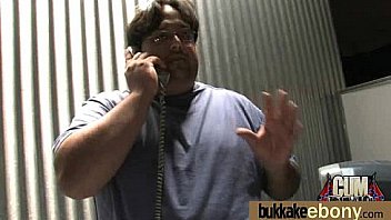 First time ebony with a group of white dicks 7