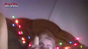 Tattooed blonde olyssia inserts a dildo in her twat before squirting