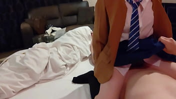 女子高生コスプレ おマンコの中に精液出しすぎだよ おマンコから精液垂れてきちゃった 素人 個人撮影 中出し 女の子