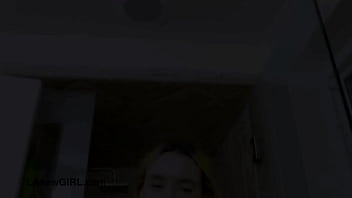 Captivating blonde model took a shower