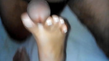 Toes fucking between toes frenchtip