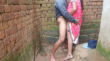 Newly married indian bhabhi outdoor