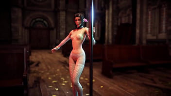Naughty aerith in sexy lingerie thanks cloud for help with hot striptease Naughty aerith in sexy lingerie thanks cloud for help with hot striptease
