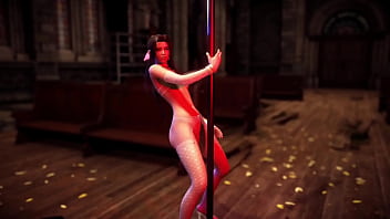 Naughty aerith in sexy lingerie thanks cloud for help with hot striptease Naughty aerith in sexy lingerie thanks cloud for help with hot striptease