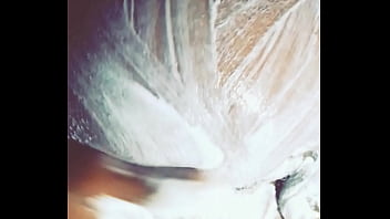 Local horny man pour ice cream on his ass and dick