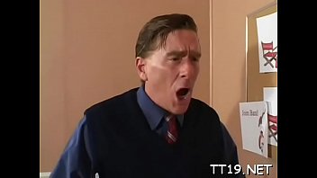 Sexy teen takes teacher's penis