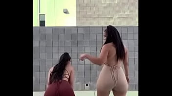 Hot latina girls walking in sexy outfits
