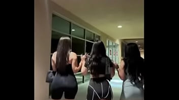 Hot latina girls walking in sexy outfits