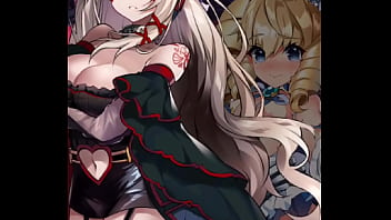 美麗的白人女子和金髮女子進行快樂的百合性交