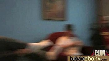 Busty black babe bubble bath group cocksuck 20