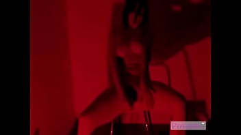 German slut strips and plays with her dildo