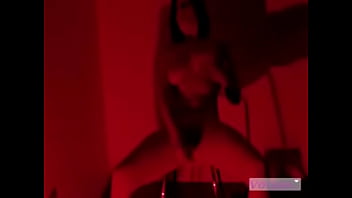 German slut strips and plays with her dildo