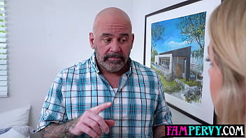 Naughty teen step daughter asking stepfather to help her