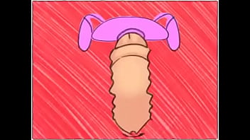 Cartoon lady obsesses over huge dick