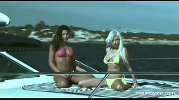 Alexis and zafira have lesbian sex before joined by horny man in 3 way