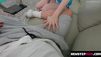 Stepmom hands slowly lifting her top revealing her perky tits newstepmom