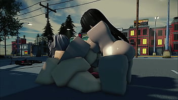 Roblox futa & strapped lesbian fucks innocent slut