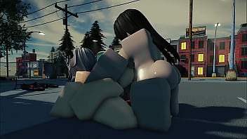 Roblox futa & strapped lesbian fucks innocent slut