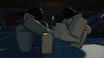 Roblox futa & strapped lesbian fucks innocent slut