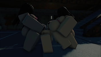 Roblox futa & strapped lesbian fucks innocent slut