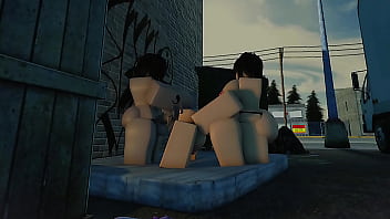 Roblox futa & strapped lesbian fucks innocent slut