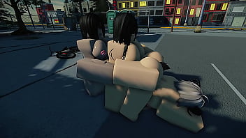 Roblox futa & strapped lesbian fucks innocent slut