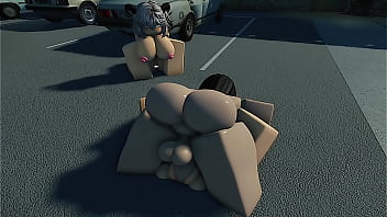 Roblox futa & strapped lesbian fucks innocent slut