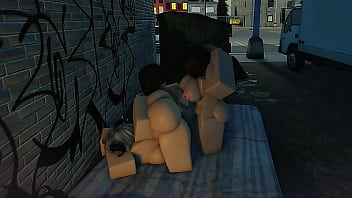 Roblox futa & strapped lesbian fucks innocent slut
