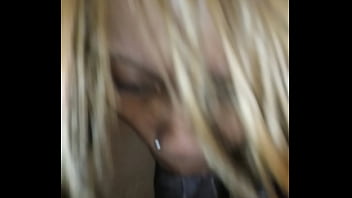 Blk girl kisses big dic