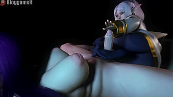 Footjob and thighjob