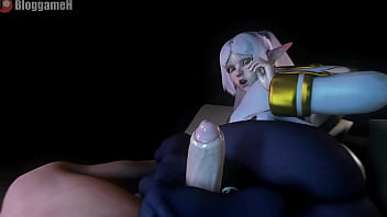 Footjob and thighjob