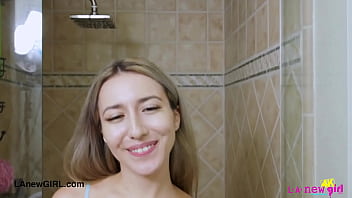 Sexy young model enjoys a sensual bath