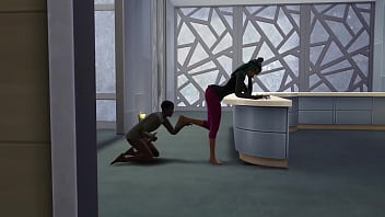 Fart sims farting and ass licking
