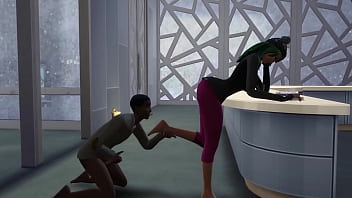 Fart sims farting and ass licking
