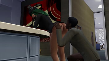 Fart sims farting and ass licking