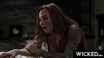 Ginger sophia locke's rubdown shifts to intense vaginal hammering