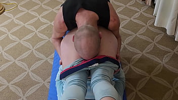 Private yoga instructors are the best downward dog blowjob & knee to ear pussy eating