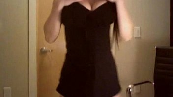 Emo babe in black dress with k ass