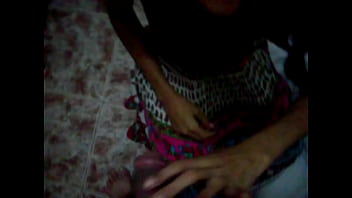 Sucking and sitting on her husband's friend