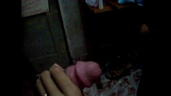 Sucking and sitting on her husband's friend