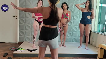 Full recording backstage of the girls at the himeros mansion changing panties between them