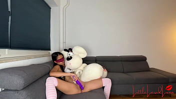 Plush Madness 1 Cute Asian School Girl Plays With New Plush Toy – Giant Diddl Mouse Undressing Lipstick Kissing & Making Out – Asian Teen’s Plushie Solo Masturbation Ends In Squirting & Face Sitting thumbnail