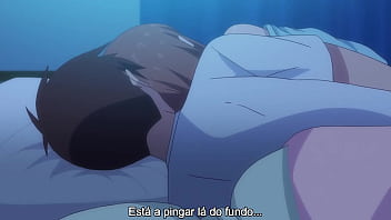 O kazushi sudou está desamparado ao dormir com a bela amiga na mesma cama sem qualquer problema