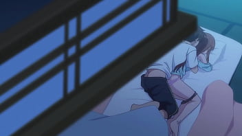 O kazushi sudou está desamparado ao dormir com a bela amiga na mesma cama sem qualquer problema