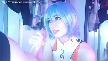 Rei ayanami first time fucks rough with her big oiled ass
