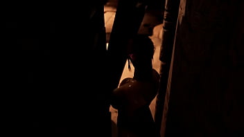 Lara cosplays as tifa a horny stone statue's big cock fucks her tight pussy hard