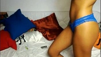 Brunette with perfect tits dances in her camshow