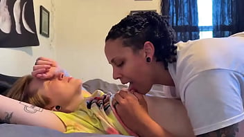 Getting my tits sucked by stud dyke