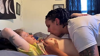 Getting my tits sucked by stud dyke