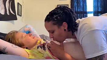 Getting my tits sucked by stud dyke